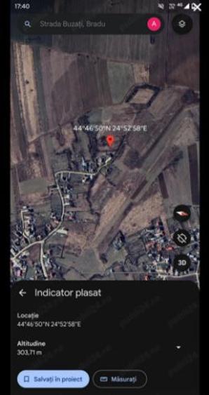 Vând teren comuna Bradu  - 2