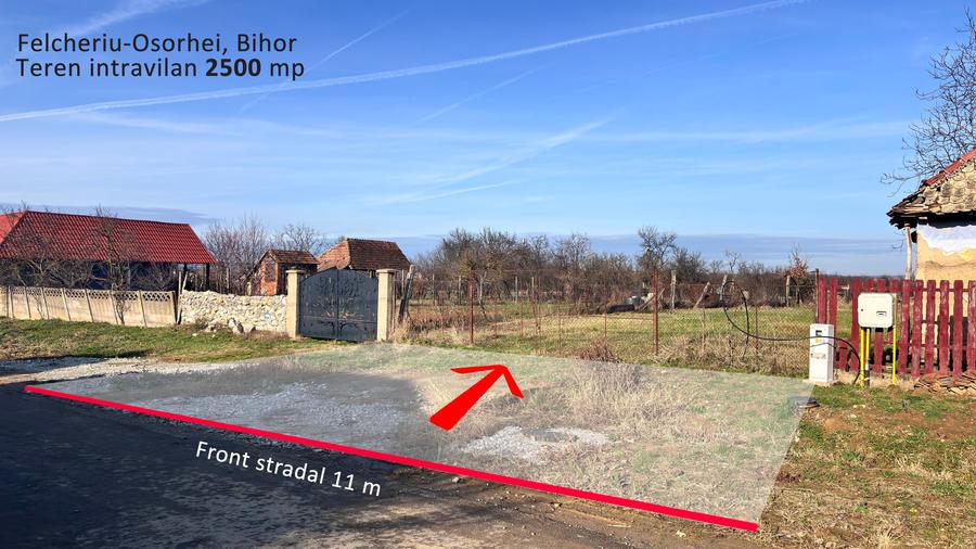 Teren intravilan Felcheriu-Osorhei 2500mp - 1