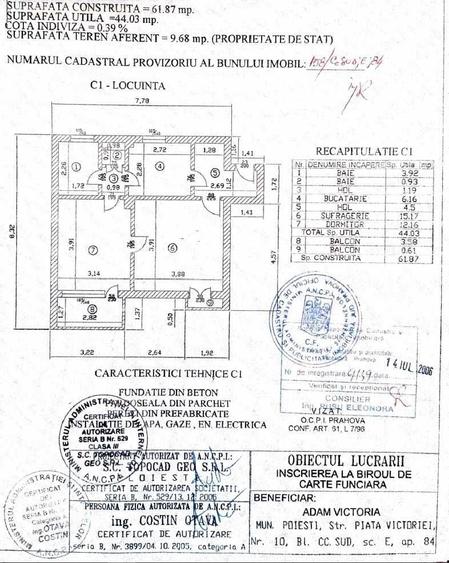 Apartament cu 2 camere nedecomandat în Sud