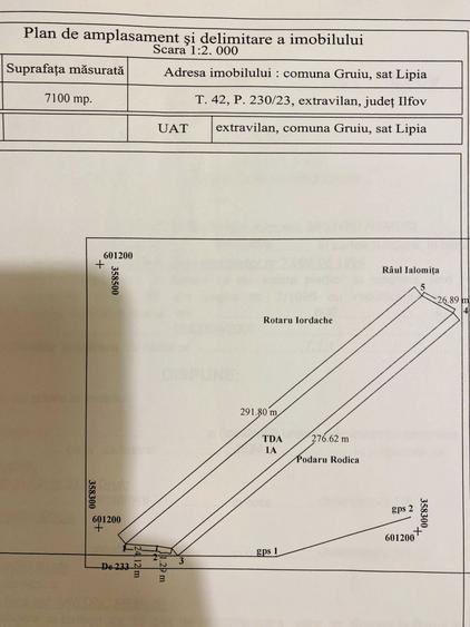 Vand teren extravilan 7800 mp in sat Lipia, com. Gruiu, jud. IF - 8