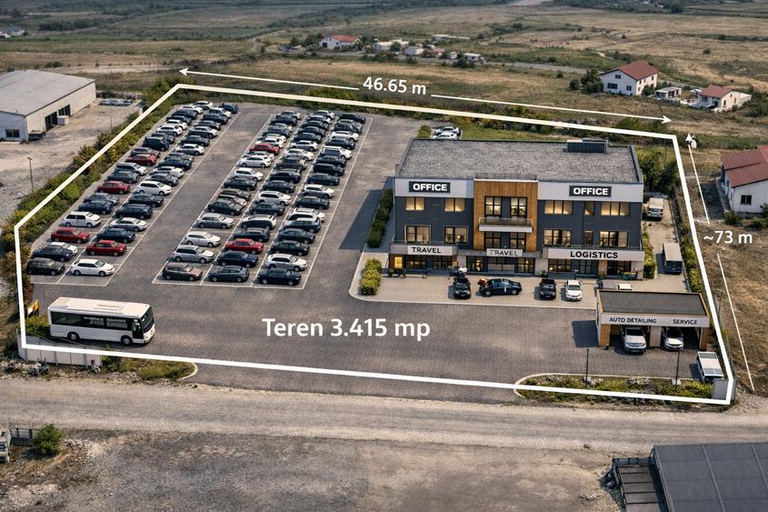 Teren 3.415 mp pentru dezvoltare mixtă, Depozite, Birouri, Rezidențial, Otopeni - 2