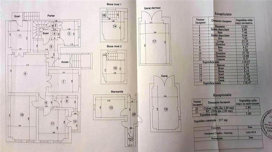 4 cam floreasca, plus 1 cam mansarda(birou), in vila, curte, garaj - 3