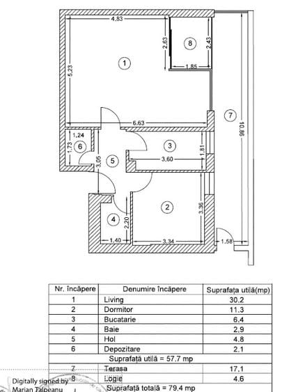 Piata Alba Iulia - Decebal - Bloc nou, modern,  S+P+4 Etaje, lift  - 7