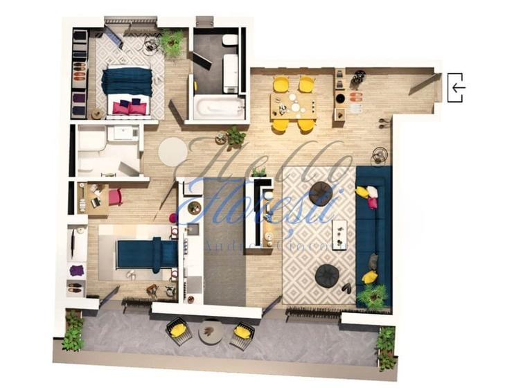 Apartament 3 camere, semifinisat, 92 mp, cu terasa, Zona Centrul Clujului! - 1