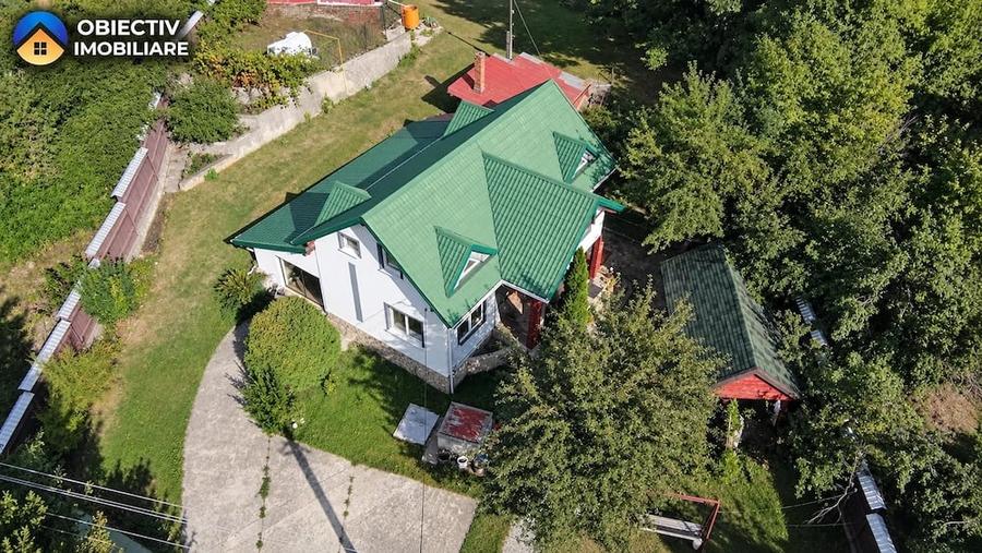 Casa din lemn P+M 191 mp, teren 2.199 mp, Almas - Garcina, zona retrasa - 7