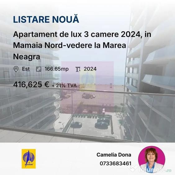 Apartament cu 3 camere nedecomandat în Nord