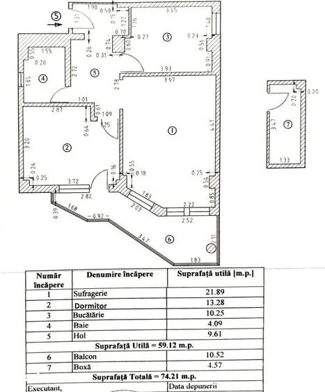 Apartament cu 2 camere decomandat, mobilat în Primo