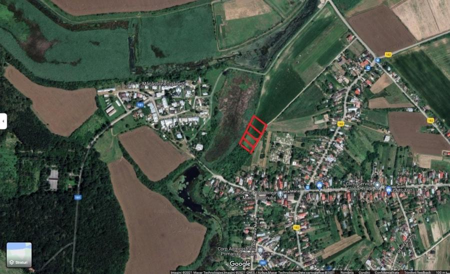 Teren Construcții intravilan de 977 mp, în Ciolpani