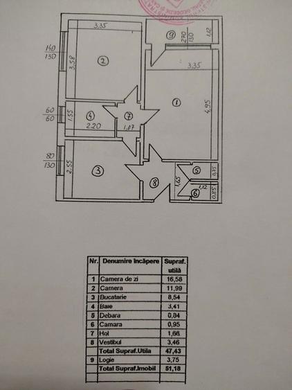 Apartament 2 camere de vanzare - 1