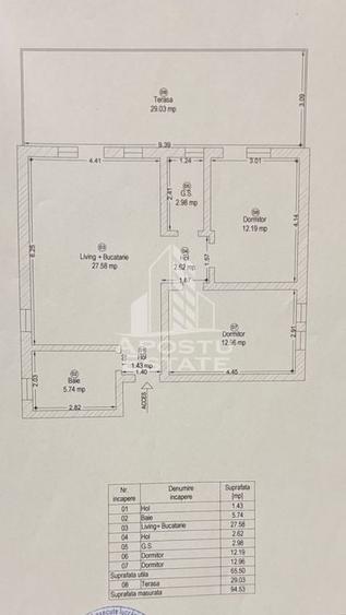 Penthouse cu 3 camere, 2 bai in zona Braytim, terasa spatioasa 30 mp - 12