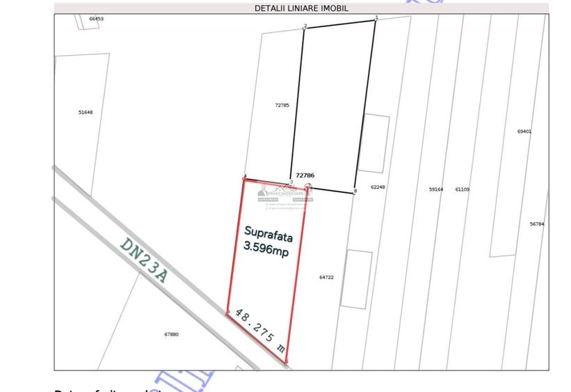 Teren Construcții intravilan de 3596 mp, în Sud-Est