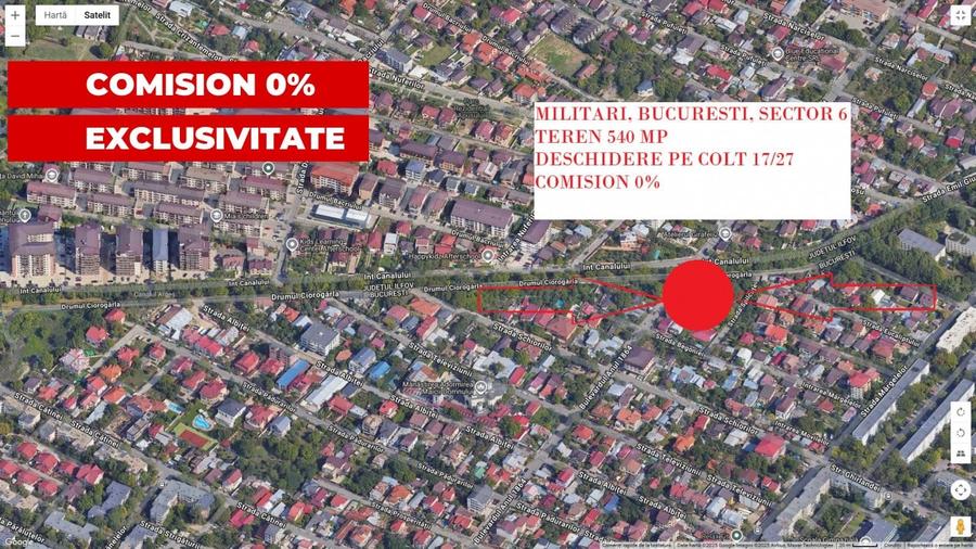 VANZARE TEREN INTRAVILAN DE 540 mp SITUAT IN  MILITARI, BD. ANUL 1864 - 1