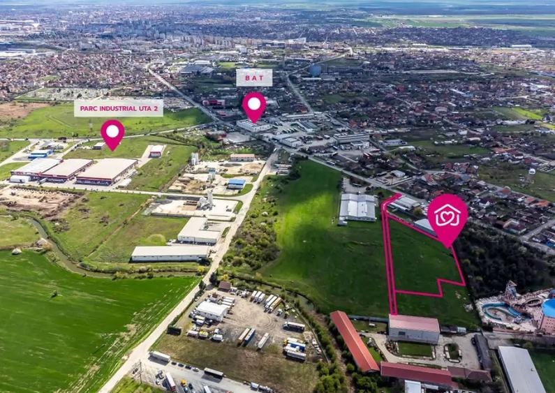 Teren cu PUZ in Arad, servicii, industrie, depozitare 8.3... - 5