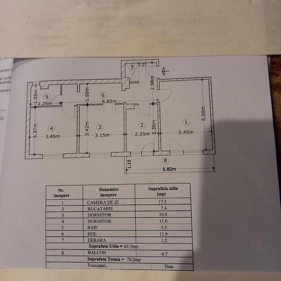 Apartament 3 camere cartier Vi?oi, 70 mp suprafa?a utila - 1