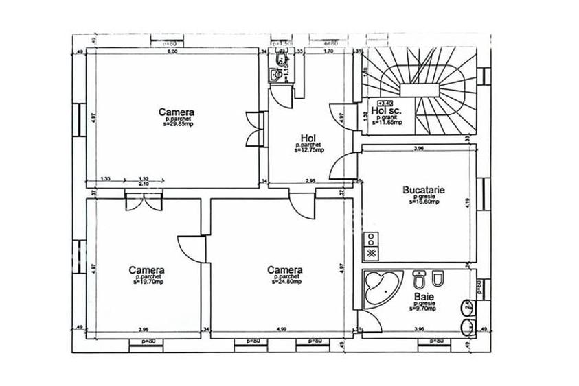 Spatiu de birouri complet renovat cu 3 camere si 2 bai zona centrala - 5