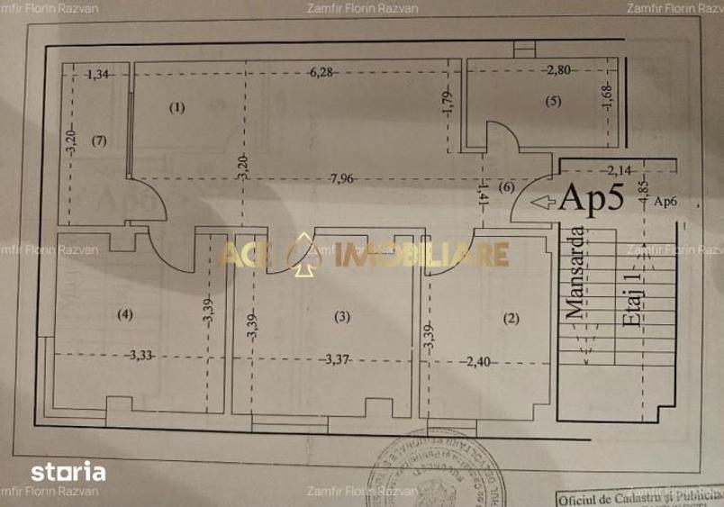 Apartament cu 3 camere, mobilat în Dămăroaia