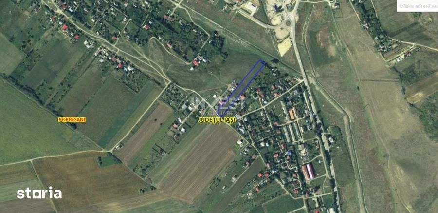 Teren de 6100 mp, în Popricani