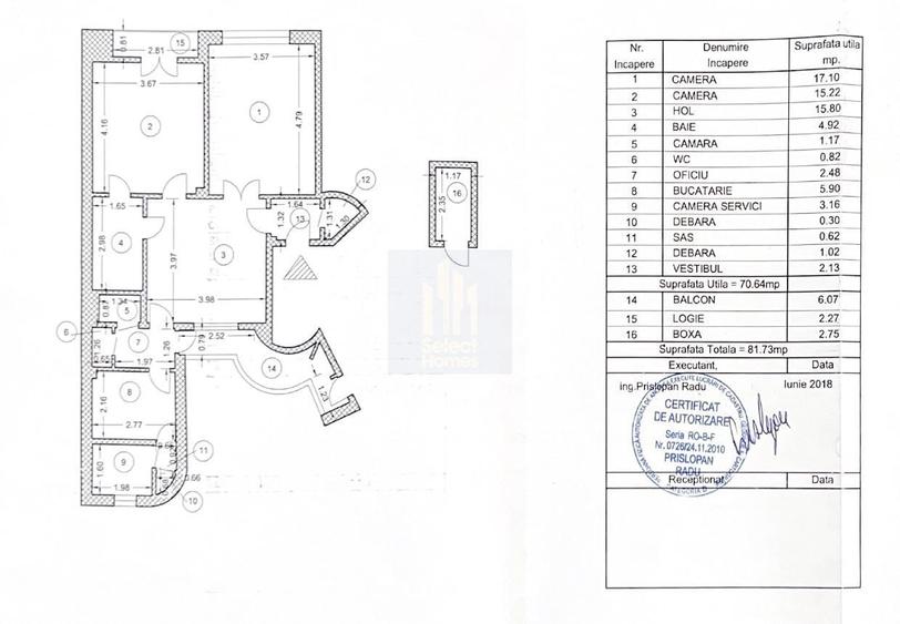 Apartament 3 camere de vanzare *Dacia - Vasile Lascar* - 20