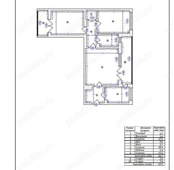Apartament 3 camere 2 balcoane stradal langa metrou Lujerului. - 7