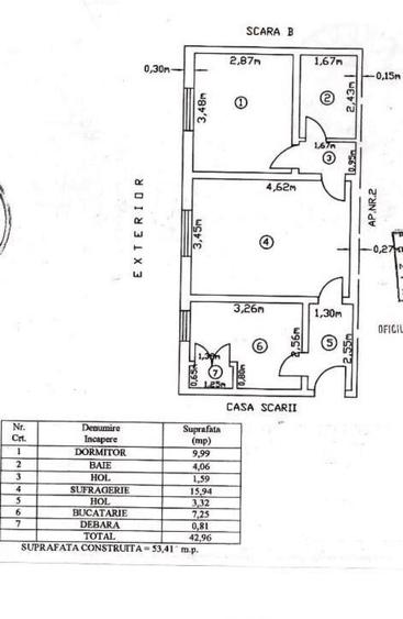 Apartament 2 camere Semidecomandat - 1