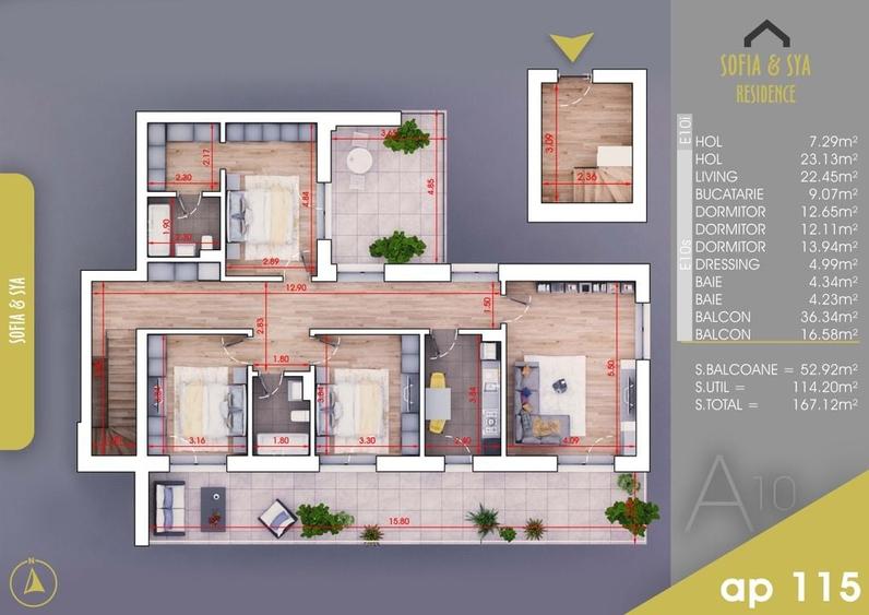 4 camere Finalizat cu Acte Parcare Bonus  Titan Pallady 10 min metrou N Teclu - 10