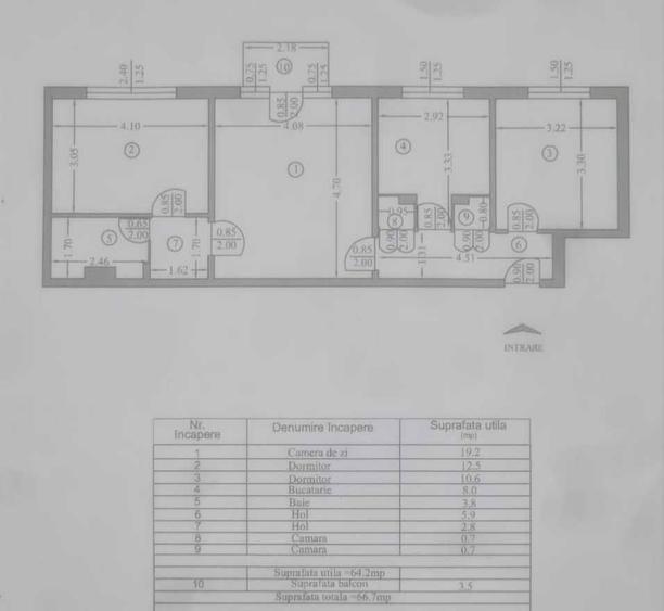 Apartament 3 camere, de vanzare - 2