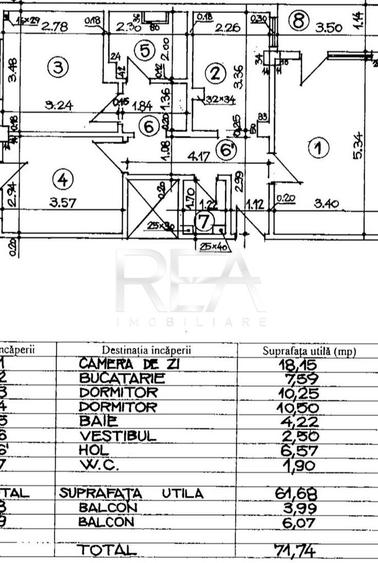 Apartament cu 3 camere decomandat, mobilat în Crângași