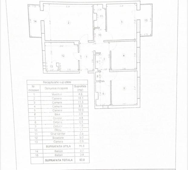 Apartament de vanzare, 4 camere, 83 mp, decomandat, etaj 1, Rahova - Șos. Salaj Apartament de vanzare, 4 camere, 83 mp, decomandat, etaj 1, Rahova - Șos. Salaj