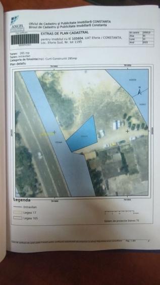 Teren construcții, vedere frontala la mare și Certificat Urbanism - Eforie - 4