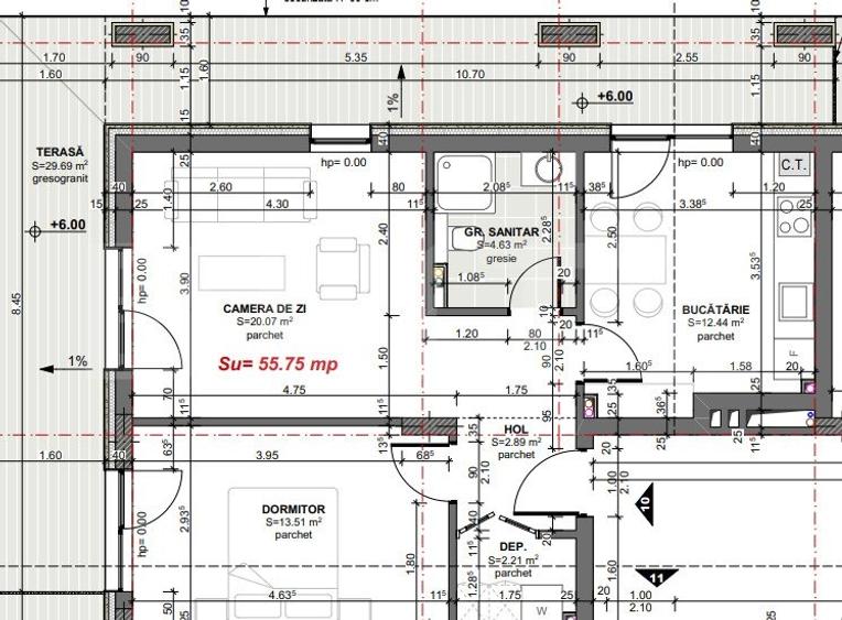 COMISION 0% Apartament 2 camere si terasa  30 mp ,bloc nou Premium - 1