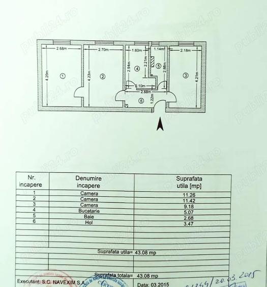 49.5oo euro, NEGOCIABIL, 3 camere, etaj 3 Micro19 - 7