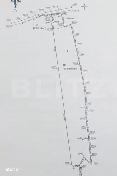 Teren de 10909 mp, în Râșca