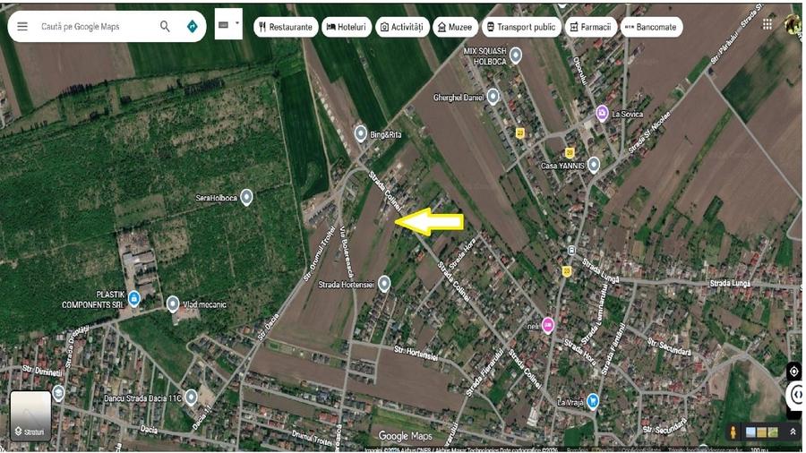 Teren Construcții intravilan de 2500 mp, în Holboca