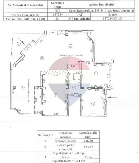 Spațiu comercial, de 320 mp, în Dârste