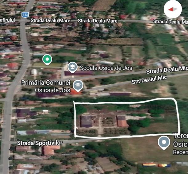 Spațiu comercial, de 10,000 mp, în Osica de Jos