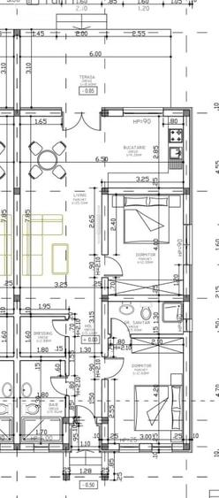 Duplex cu 3 camere cu Canalizare în Moșnița Nouă