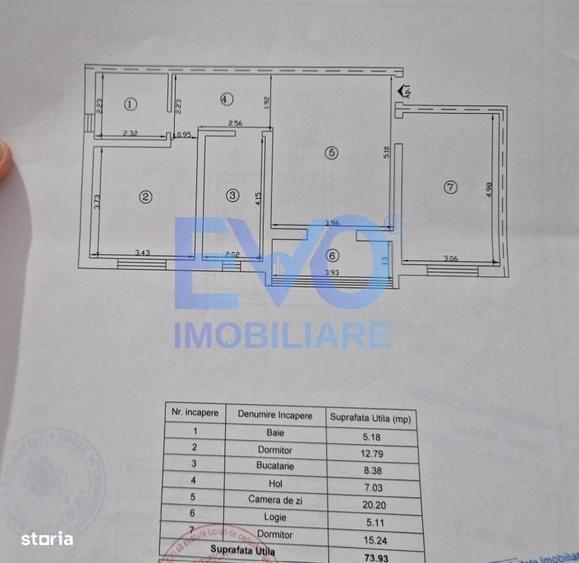Apartament 3 camere, 75mp, boxa, loc parcare, Valea Lupului - 5