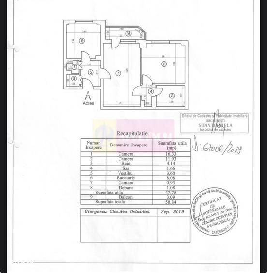 Aprtament cu doua? camere, proaspa?t renovat, la^nga? Mega Mall - 1