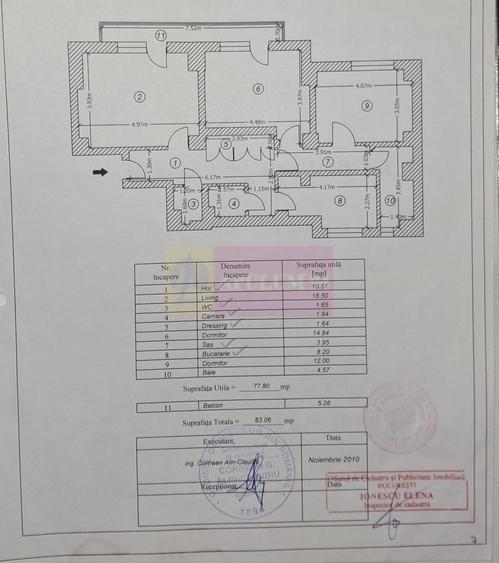 Vanzare apartament 3 camere Unirii-Fântâna mare, metrou - 11