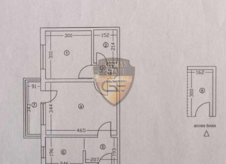 Apartament 2 camere, Tomis Nord, 40 mp, semidecomandat, balcon, etaj 4/4 + boxa