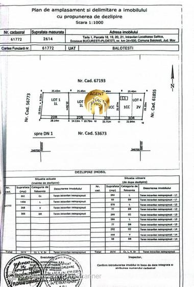 4 X Loturi Teren Intravilan in Saftica – Balotesti |  100m de DN1 - 8