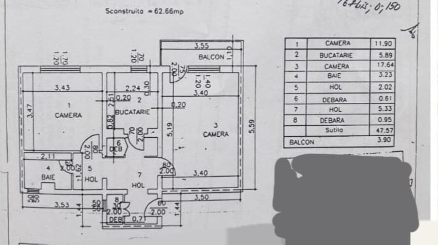 Vest se vinde apartament decomandat doua camere pret 81000 euro negociabil - 1