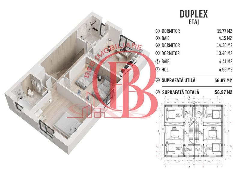 Vila de tip duplex 4 camere Pompa Caldura Titan Pallady - 4