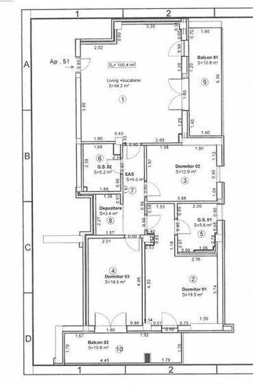 Vand apartament penthause 4 camere - 5