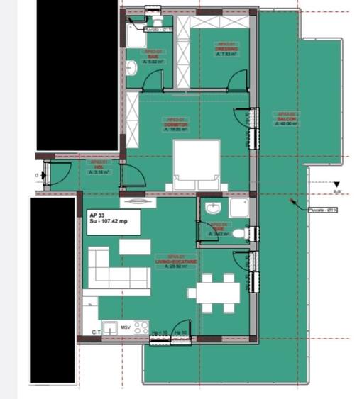 Apartament 2 Camere cu terasă, Cristal Houses, Strada Balanței, Fundeni Dobroeșt - 16