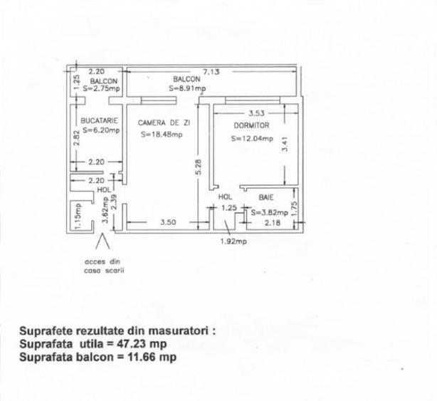 Apartament cu 2 camere semidecomandat în Tomis Mall