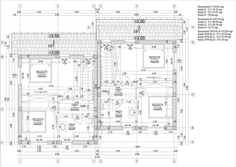 1/2 Duplex, P+1, 3 camere, 74mp SU, 265mp ST, Cartierul Primaverii! - 8