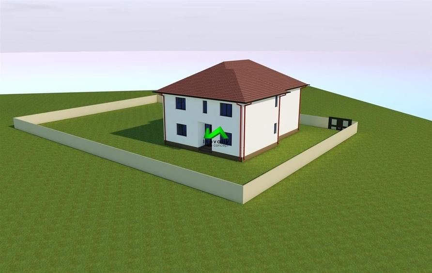 Casa la alb de vanzare 4 camere 420mp teren Sibiu Selimbar - 3