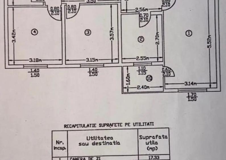3 camere Decomandat 65 mp, Strada Modoran Ene - 7