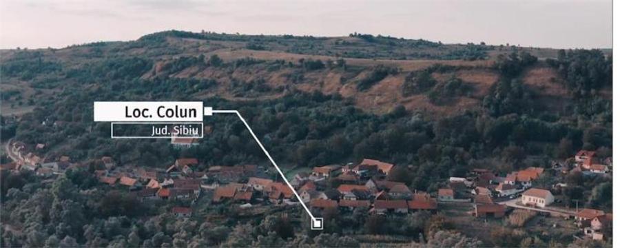 Casă cu 1100mp teren in satul Colun - la 40 km de Sibiu - 2
